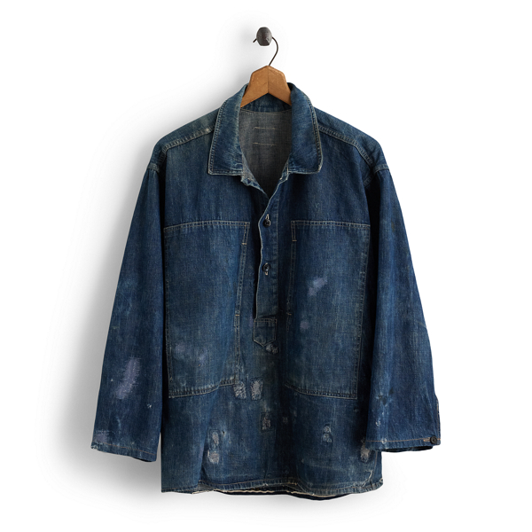 1940s M1937 Denim Shirt - Size L Vintage Curated by Double RL 1