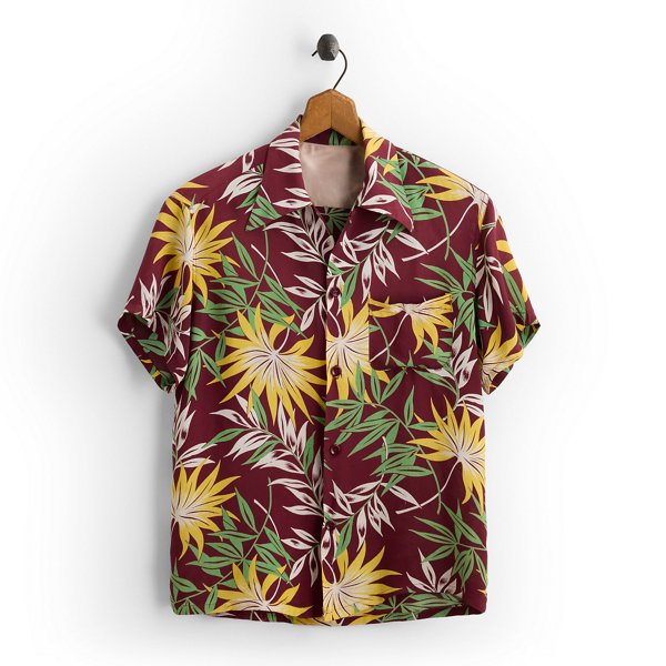 1940s Hawaiian Shirt - Size S Vintage Curated by Double RL 1