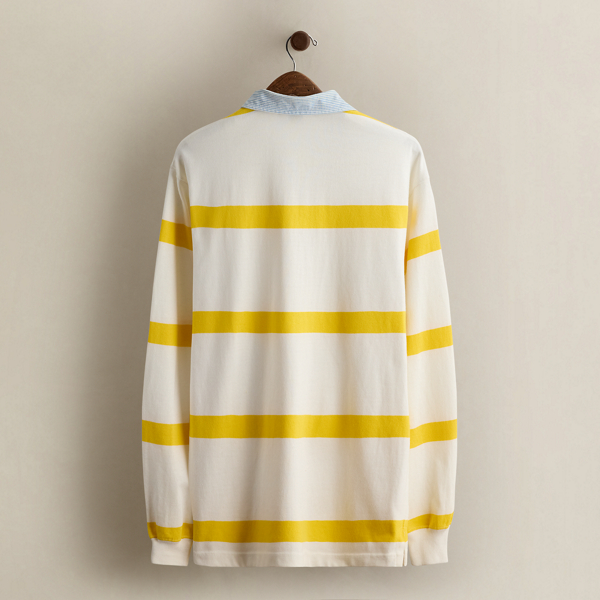 Vintage Striped Rugby Shirt - Size L