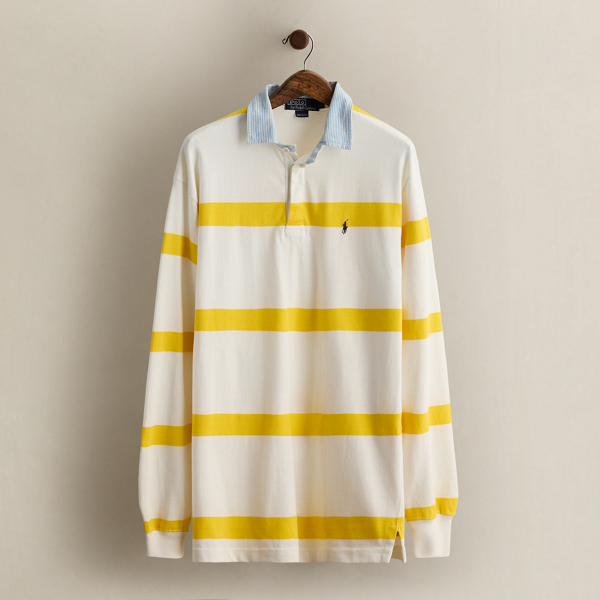 Vintage Striped Rugby Shirt - Size L
