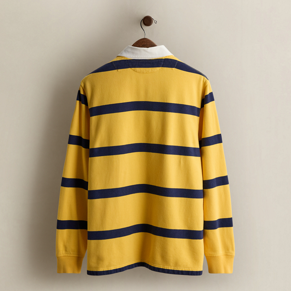 Vintage Striped Rugby Shirt - Size L