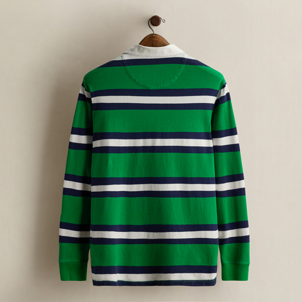 Vintage Striped Rugby Shirt - Size M