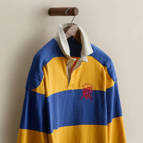 c. 1990 Striped Rugby Shirt - Size L