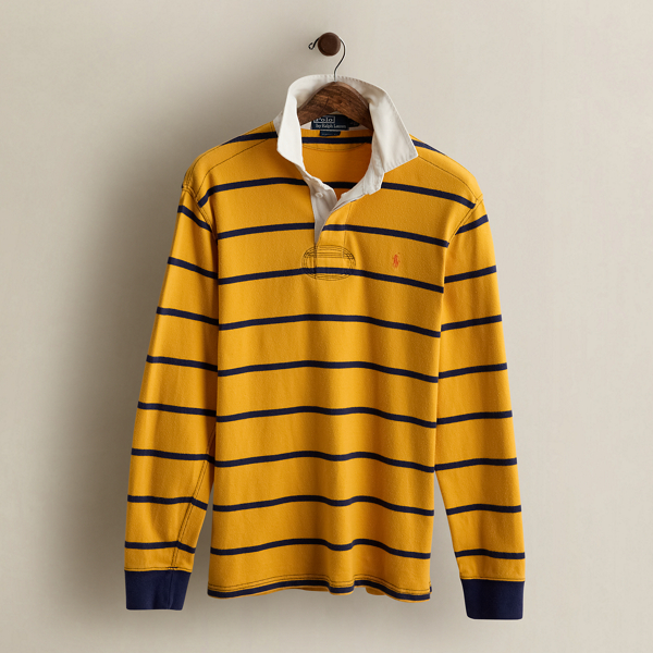 Vintage Striped Rugby Shirt - Size L