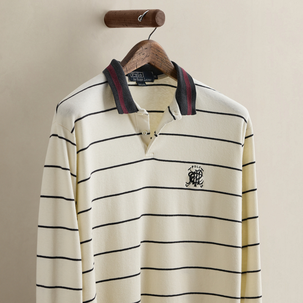 c. 1989 Striped Polo Shirt - Size XL