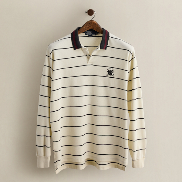 c. 1989 Striped Polo Shirt - Size XL