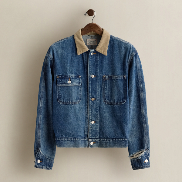 c. 1990 Denim Trucker Jacket - Size M