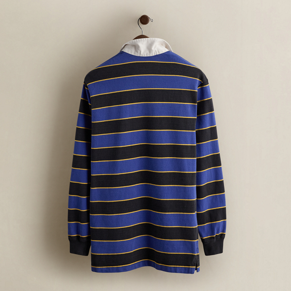 Vintage Striped Rugby Shirt - Size L