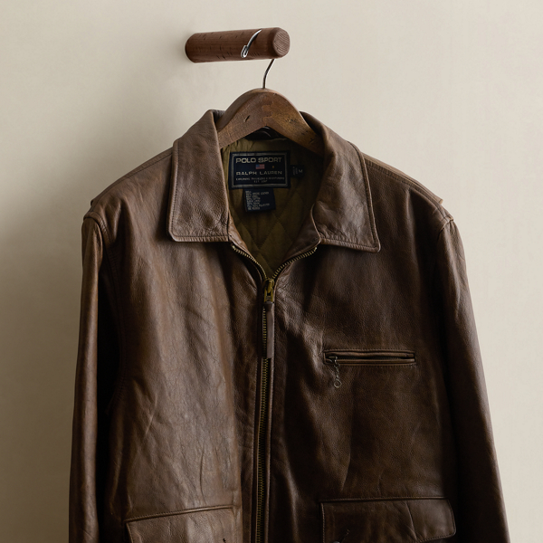 c. 1995 Leather Jacket - Size M