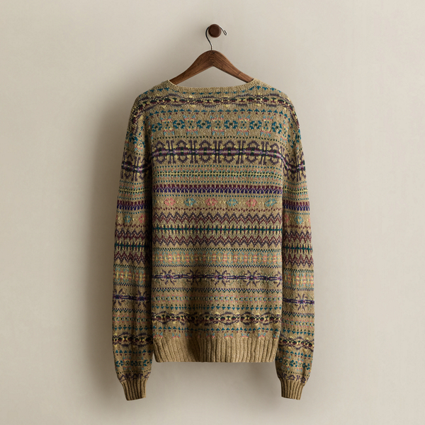 Vintage Patterned Sweater - Size XL