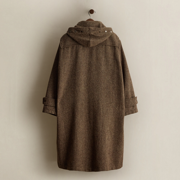 c. 1988 Wool Tweed Duffel Coat - Size S