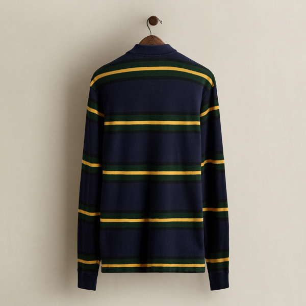 Vintage Striped Polo Shirt - Size M