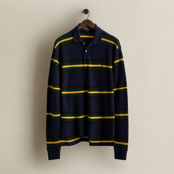 Vintage Striped Polo Shirt - Size M