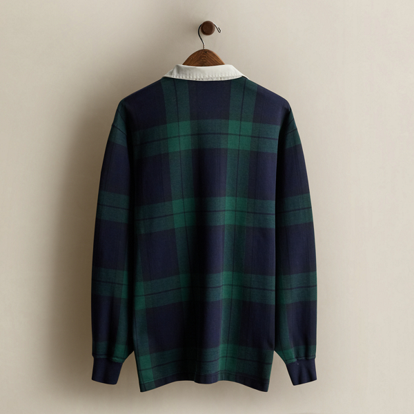 1993 Plaid Rugby Shirt - Size L