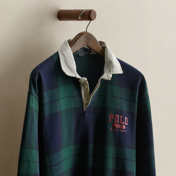 1993 Plaid Rugby Shirt - Size L