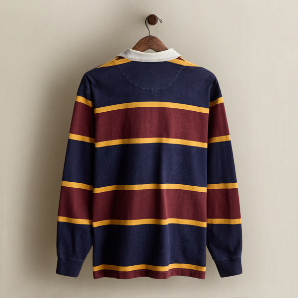Vintage Striped Rugby Shirt - Size M