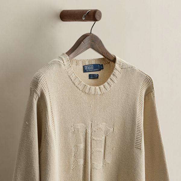 2003 Hand-Knit Letter Sweater - Size L