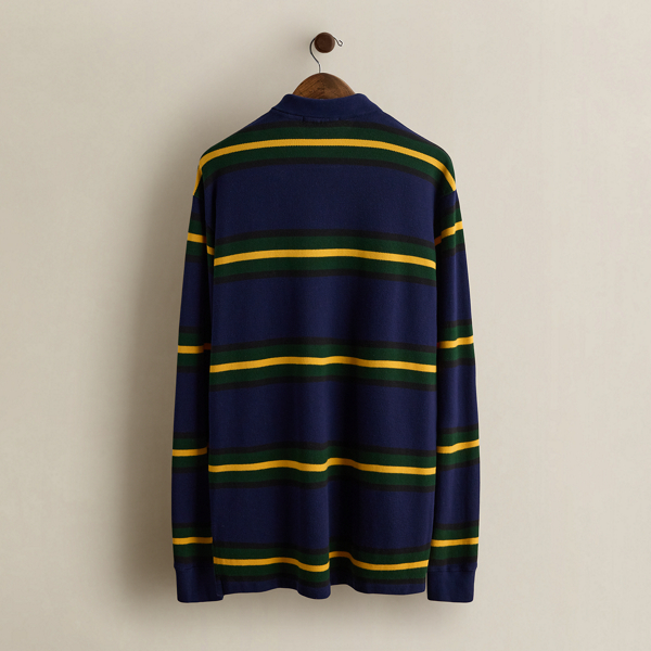Vintage Striped Polo Shirt - Size L