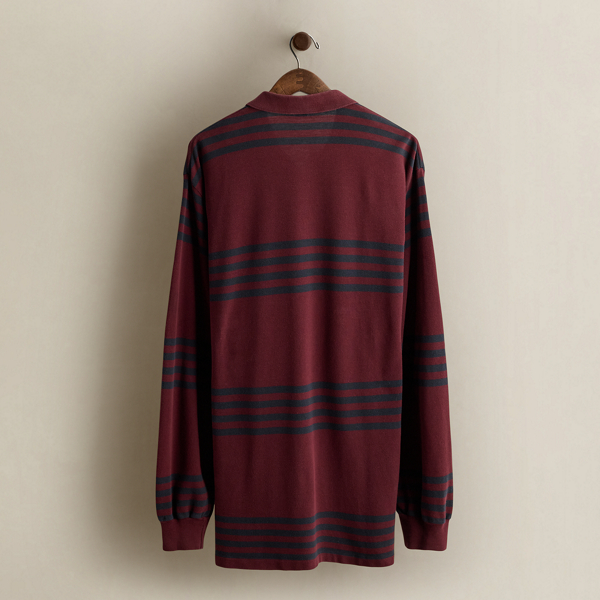 Vintage Striped Polo Shirt - Size XL