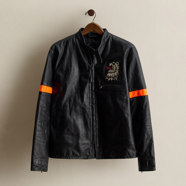 2000 Leather Biker Jacket - Size M