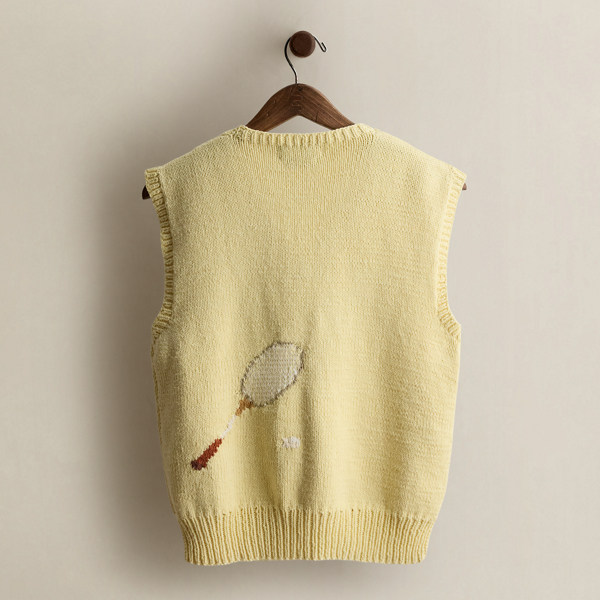 1984 Hand-Knit Sweater Vest - Size S
