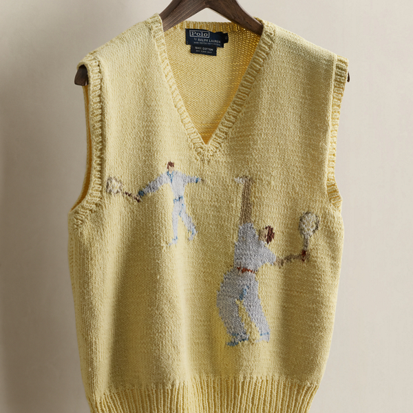 1984 Hand-Knit Sweater Vest - Size S