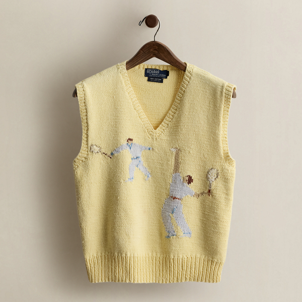1984 Hand-Knit Sweater Vest - Size S