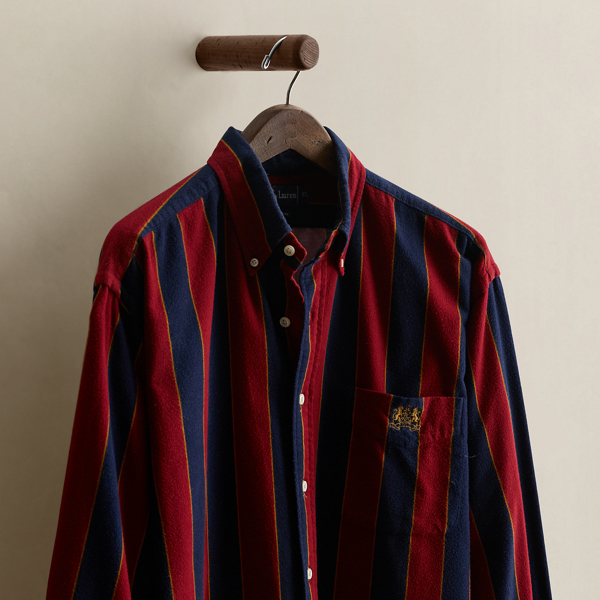 Vintage Crest Striped Shirt - Size XL