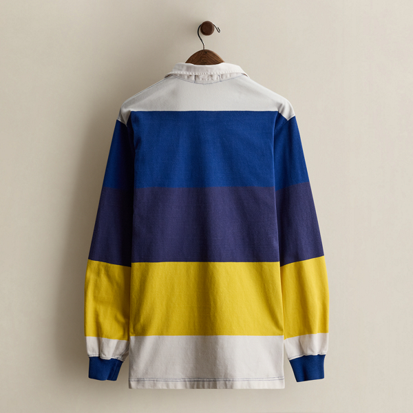 Vintage Striped Rugby Shirt - Size XL