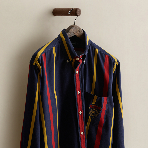 1993 Striped Chino Shirt - Size L