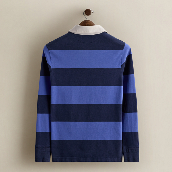 Vintage Striped Rugby Shirt - Size S
