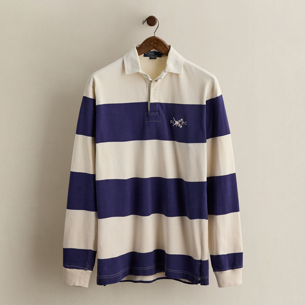 1989 Striped Rugby Shirt - Size M
