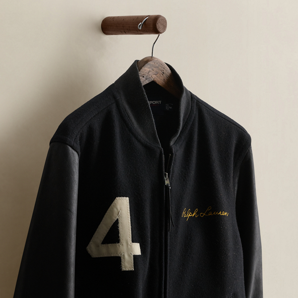 2002 Leather-Sleeve Jacket - Size M