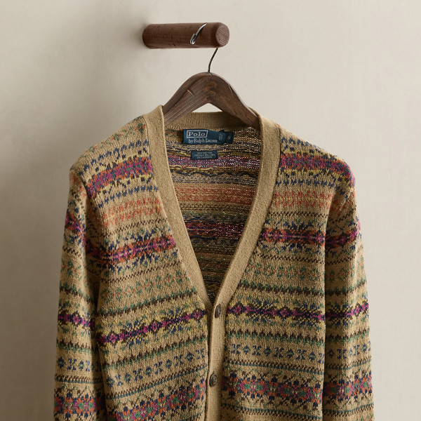 Vintage Patterned Cardigan - Size S