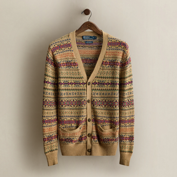 Vintage Patterned Cardigan - Size S