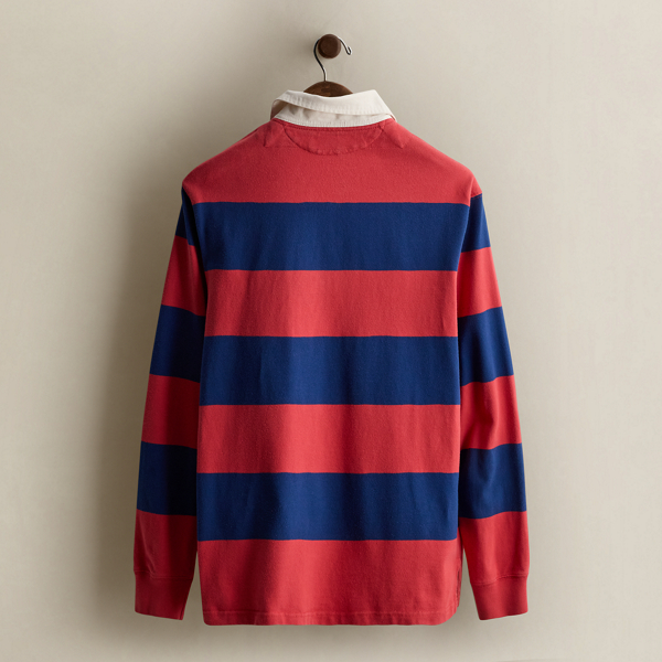 Vintage Striped Rugby Shirt - Size L