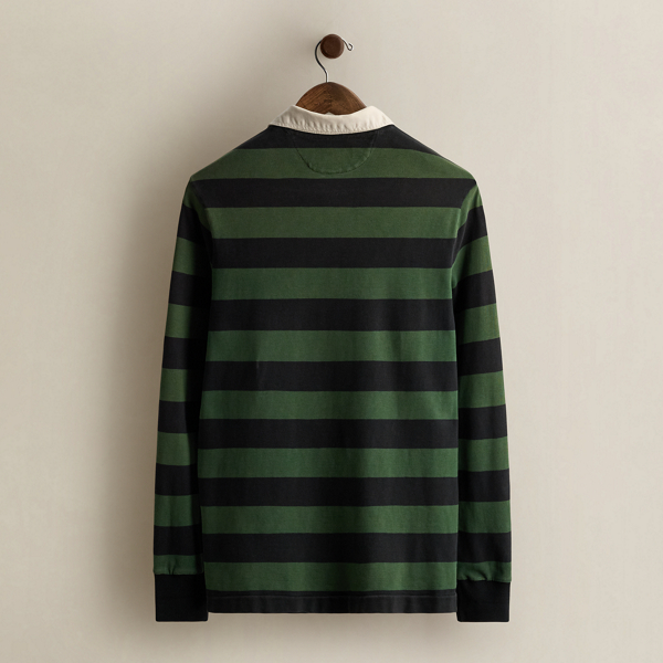 Vintage Striped Rugby Shirt - Size S