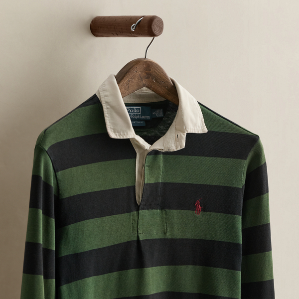 Vintage Striped Rugby Shirt - Size S