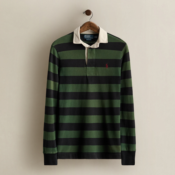 Vintage Striped Rugby Shirt - Size S