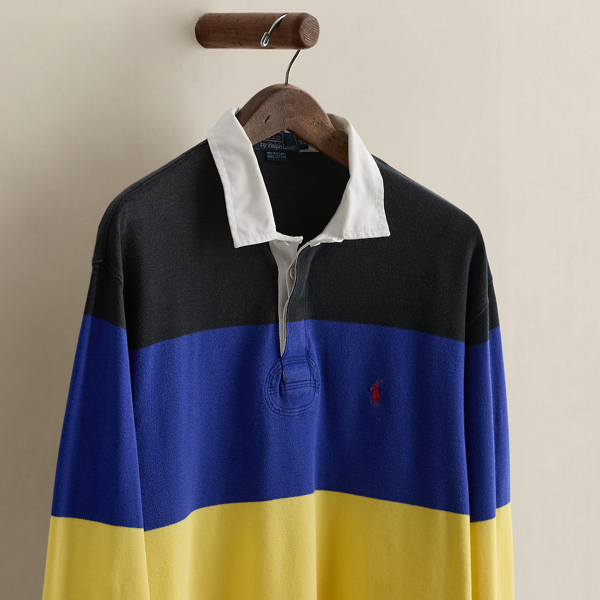 2001 Striped Rugby Shirt - Size XL