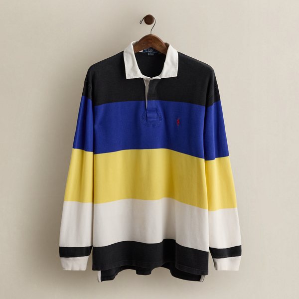 2001 Striped Rugby Shirt - Size XL