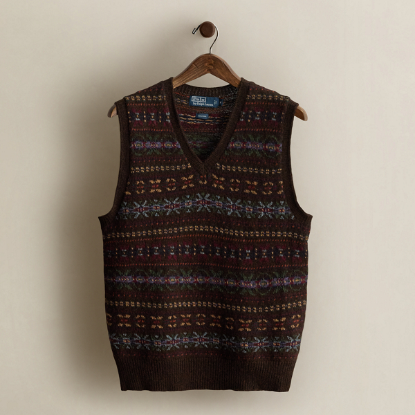 2009 Patterned Sweater Vest - Size M
