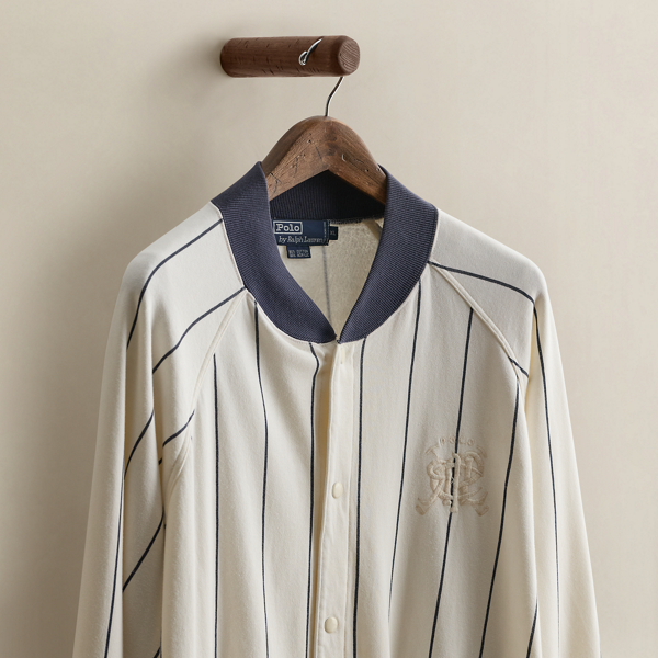 Vintage Crest Baseball Jacket - Size XL