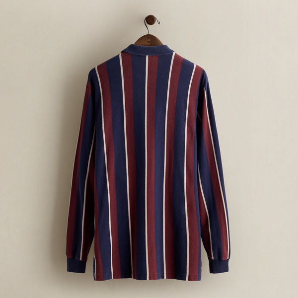 Vintage Striped Polo Shirt - Size L