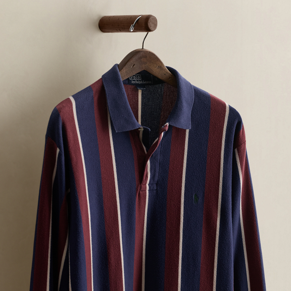 Vintage Striped Polo Shirt - Size L