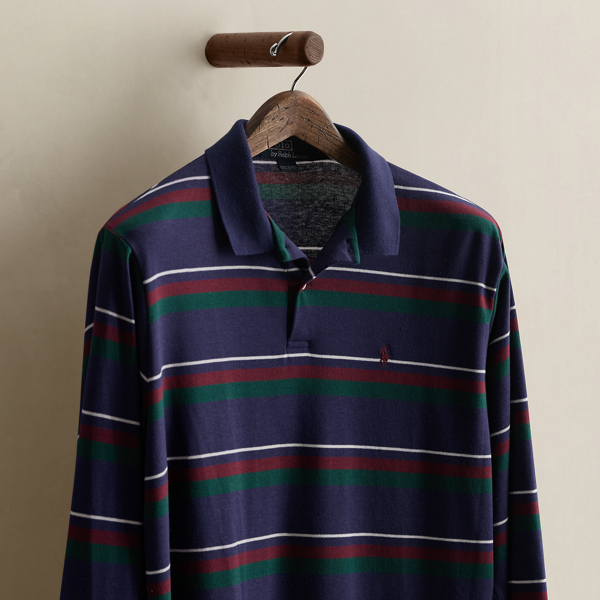 Vintage Striped Polo Shirt - Size L