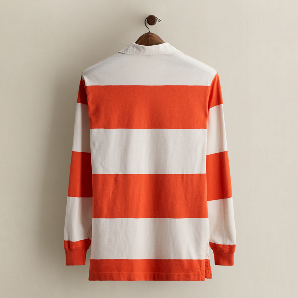 Vintage Striped Rugby Shirt - Size L