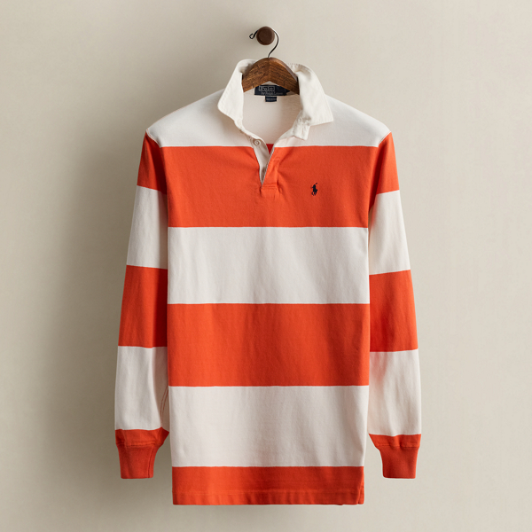 Vintage Striped Rugby Shirt - Size L