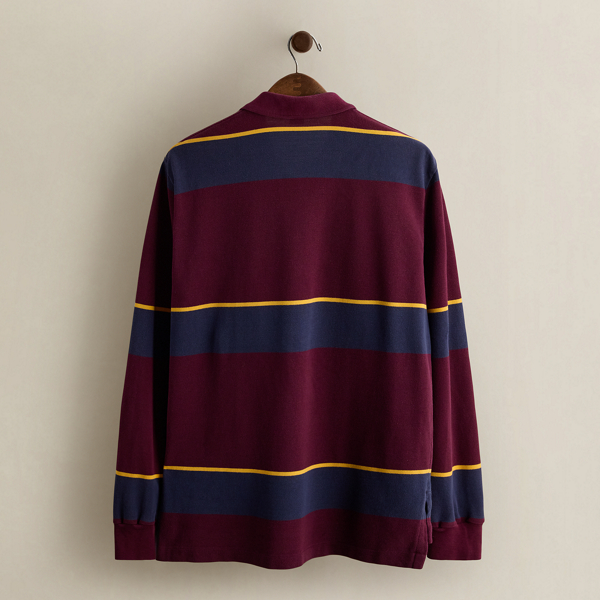 Vintage Striped Polo Shirt - Size M