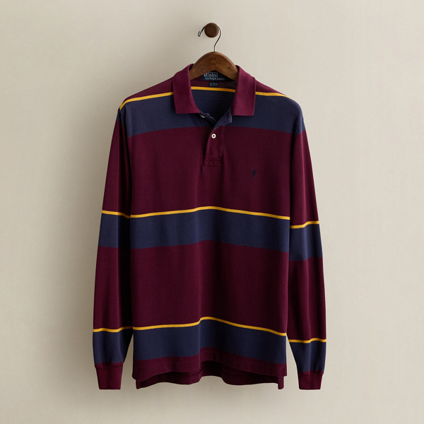 Vintage Striped Polo Shirt - Size M